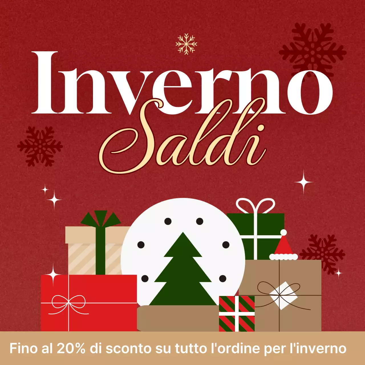 Evento natalizio moderno blu