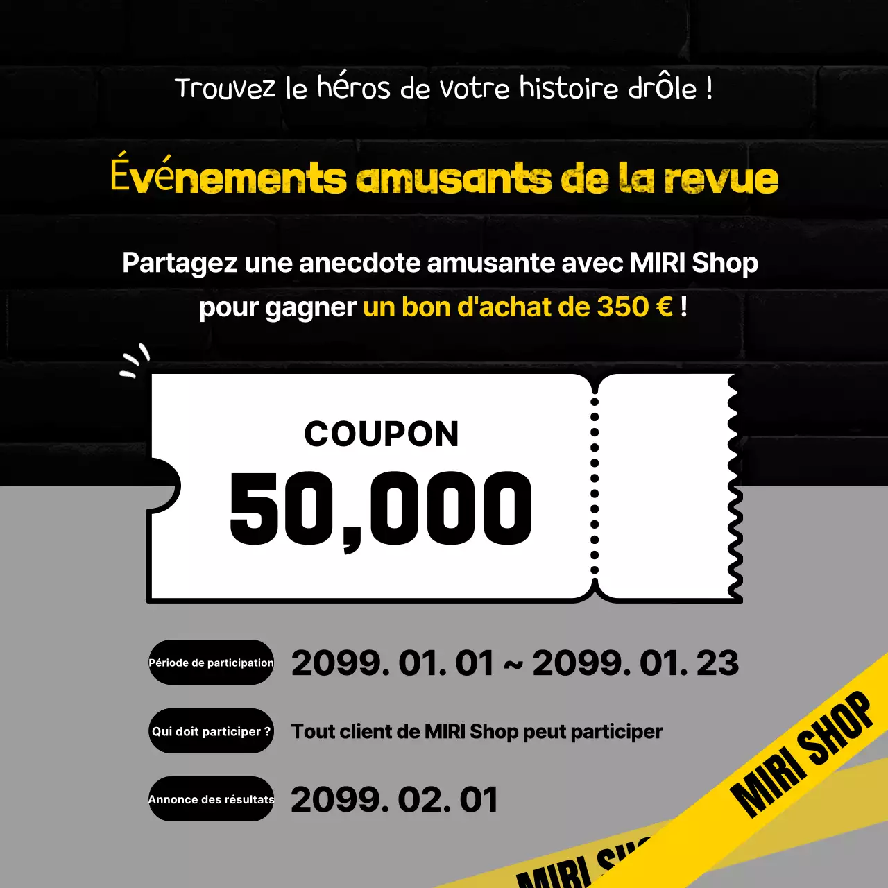 Black Gag Review Event Ads