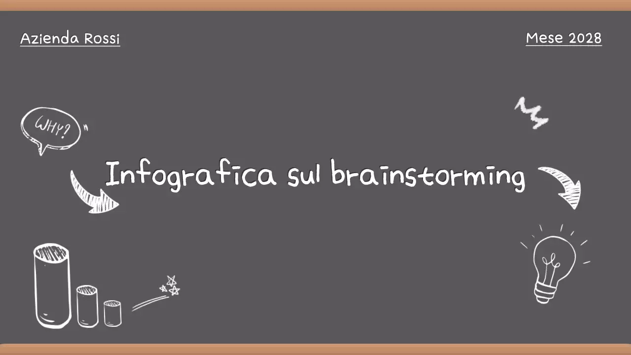 Presentazione Brainstorming Vintage Grigio