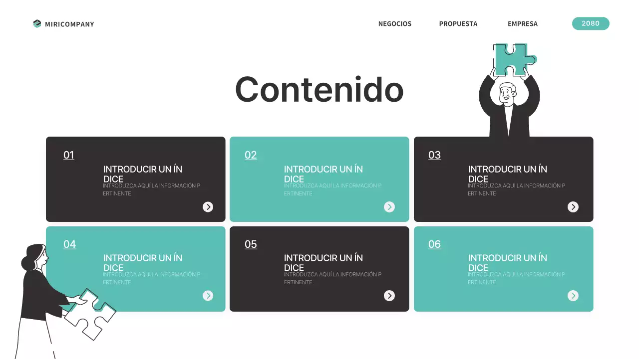 Un sencillo plan de negocio en color menta