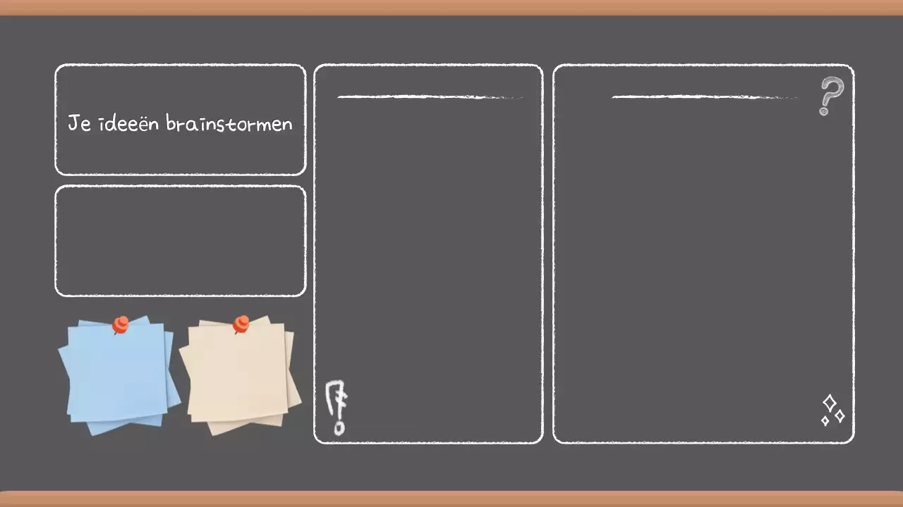 Grijze Vintage Brainstorm Presentatie