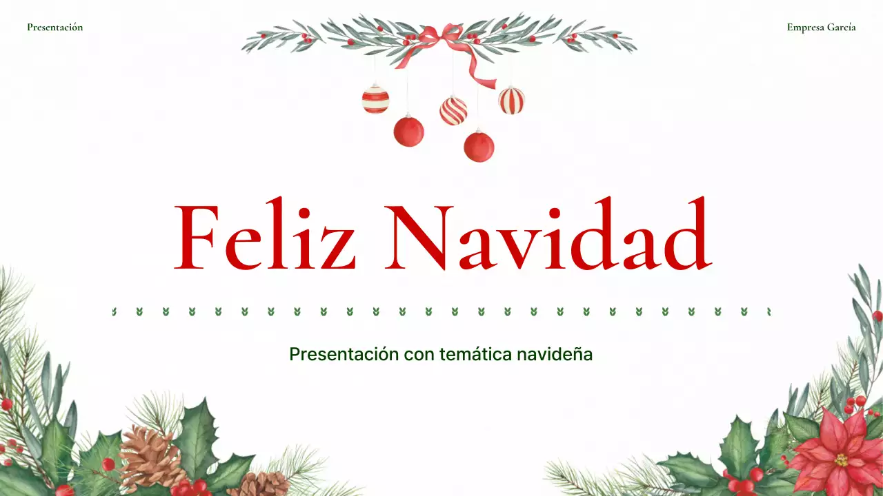 Planificador de fondo navideño en rojo y verde