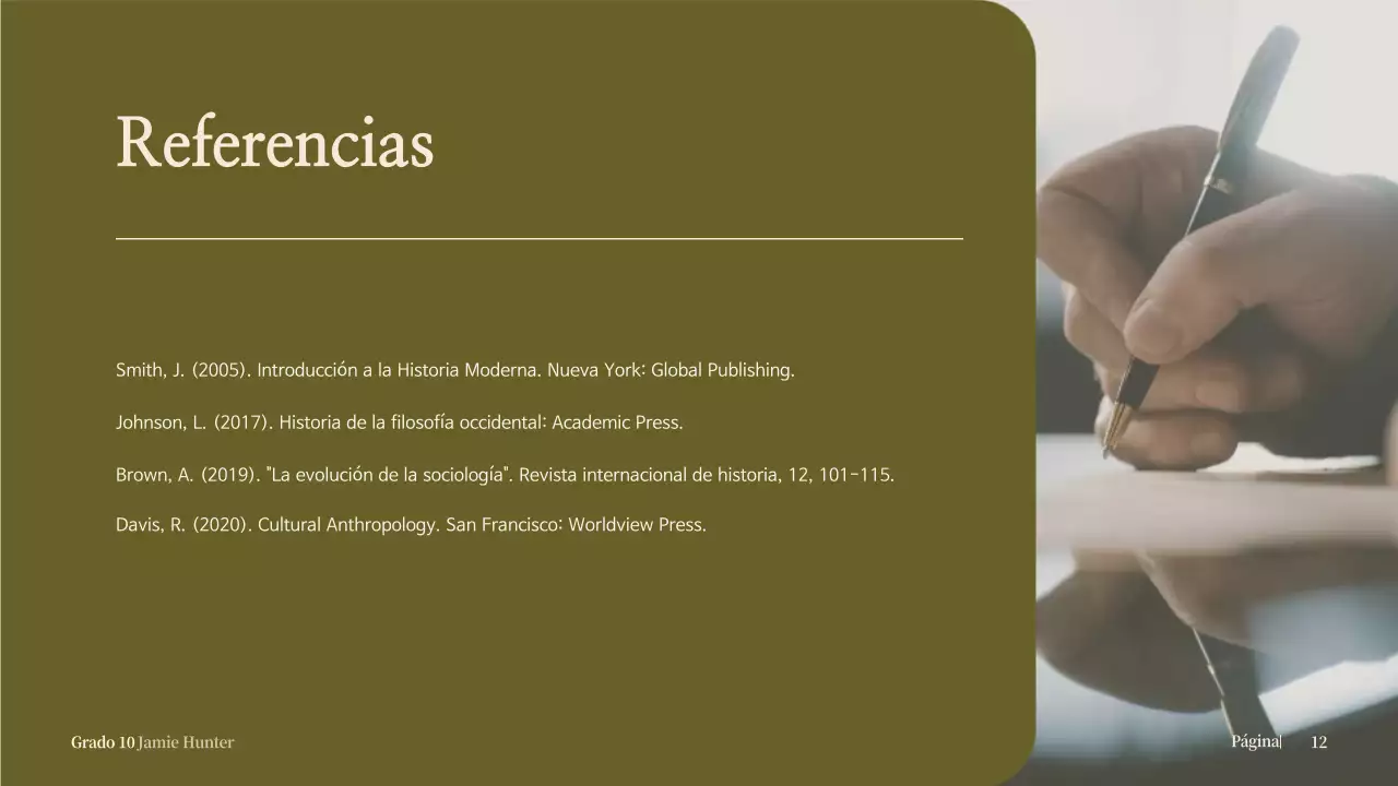 biografía clásica beige para anuncio escolar