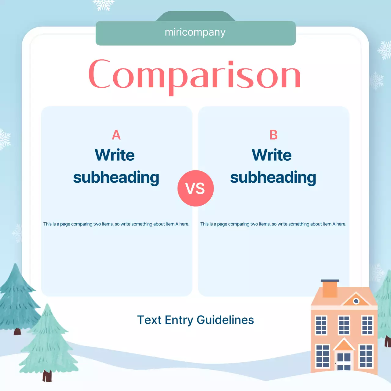 Planejador de layout de inverno simples azul Instagram Carousel