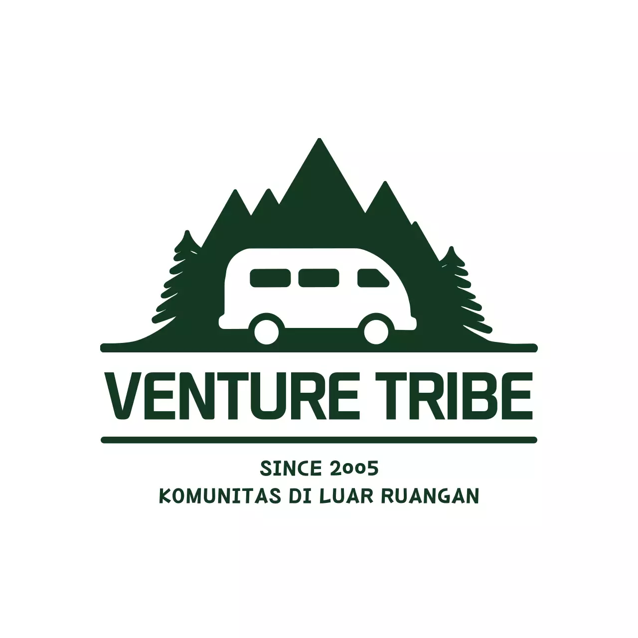 Green Rustic Travel Logo