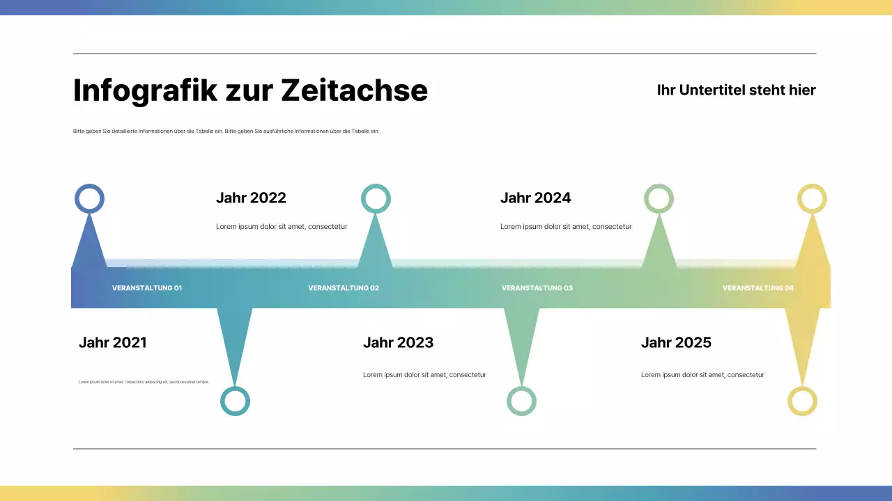 regenbogen moderner infografischer leitfaden
