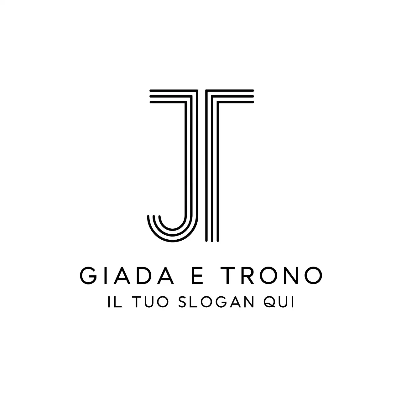 design del marchio minimalista nero