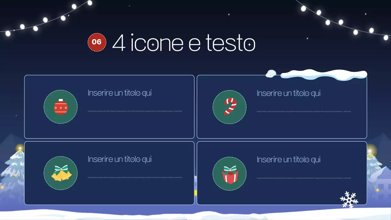 Una bella presentazione in blu navy e viola