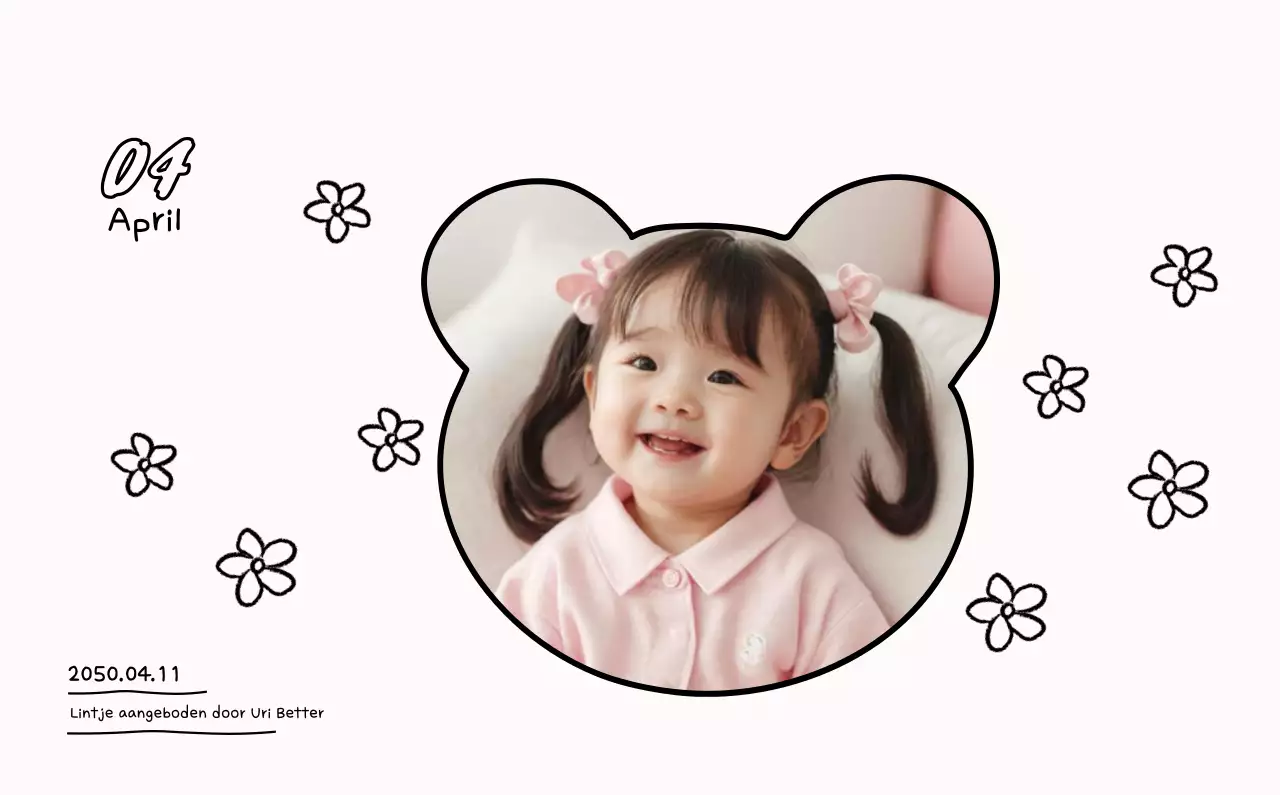 Schattige fotokalender