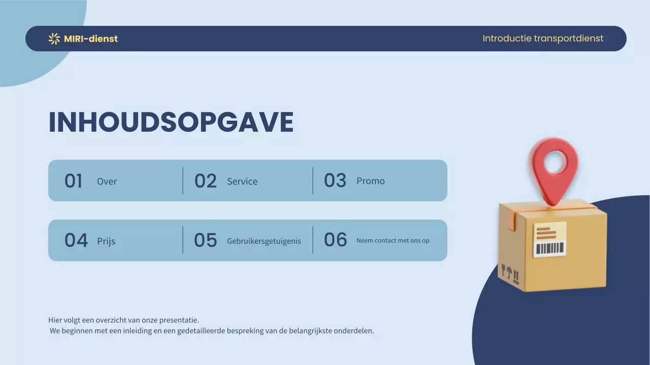 Blauw-Geel Modern Vervoer Inleiding