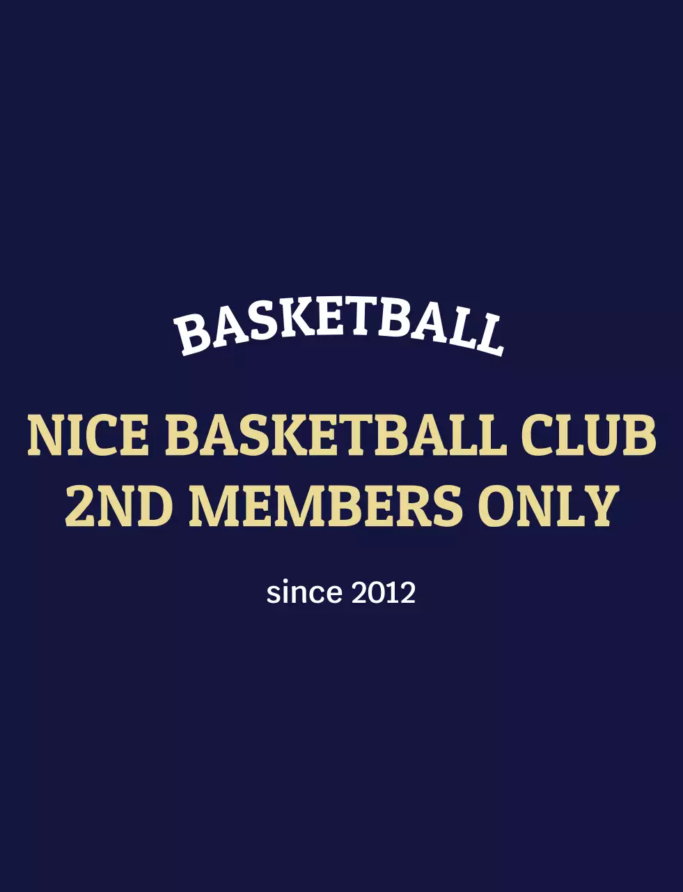 Modern vintage basketball logo