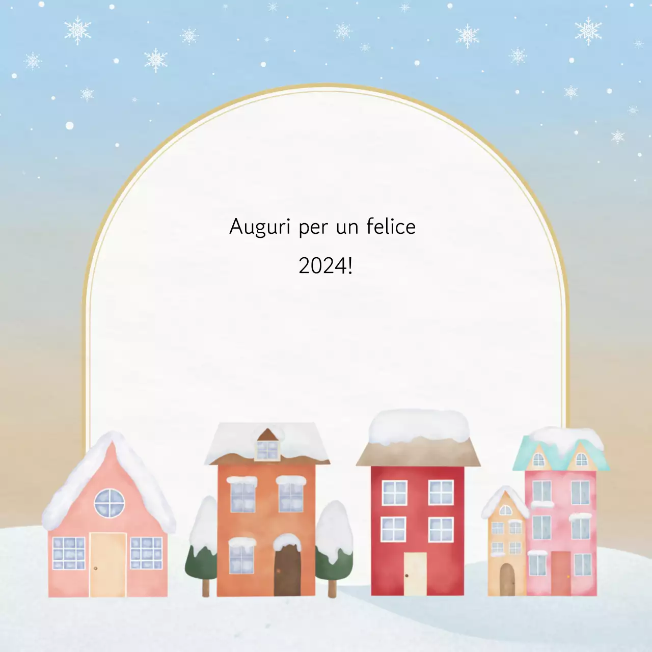 Blu Semplici auguri di buone feste