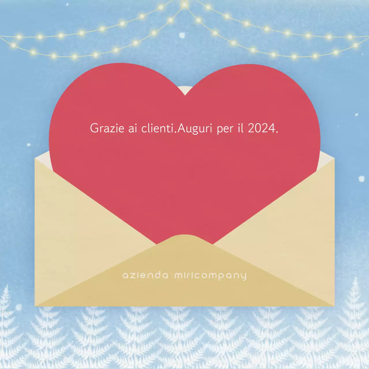 Blu Semplici auguri di buone feste