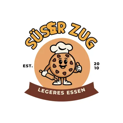 Braunes Retro-Bäckerei-Logo