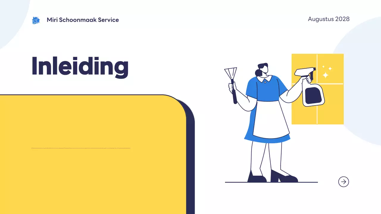 blue modern cleaning service introductie