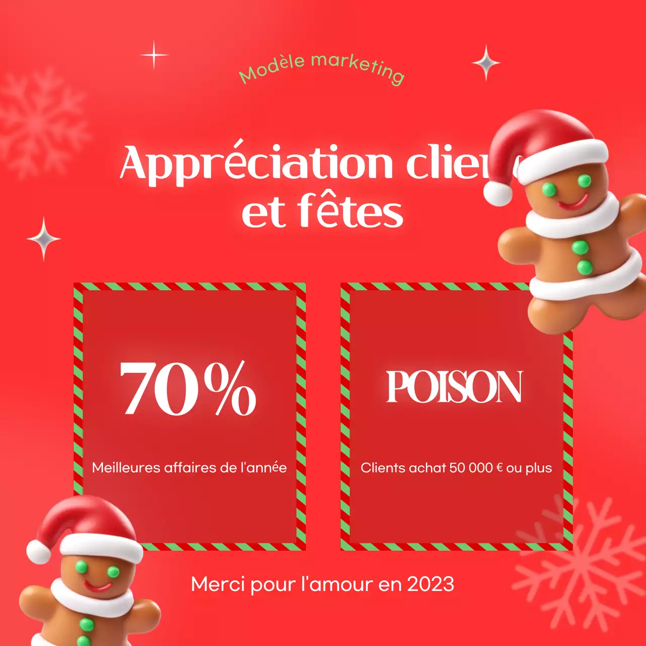 Promotion de Noël rouge et cosy