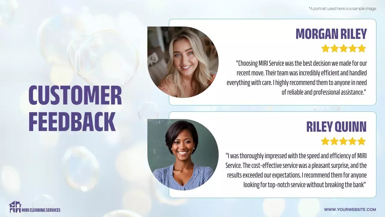 Blue Professional Cleaning Presentation