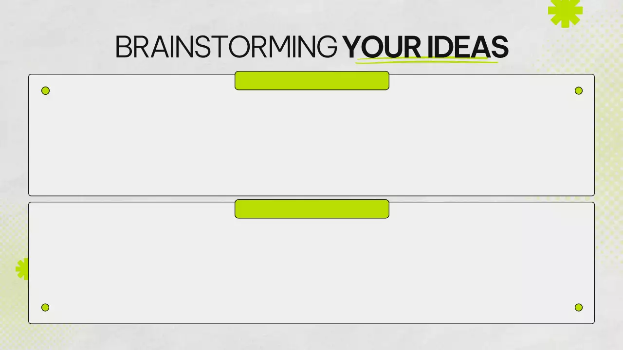 Bài thuyết trình hướng dẫn động não tối giản xanh