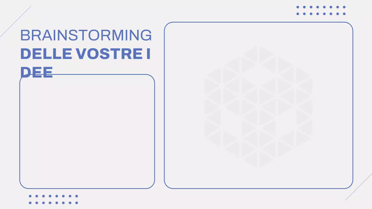 Grigio Blu Moderno Brainstorming Infografica Presentazione