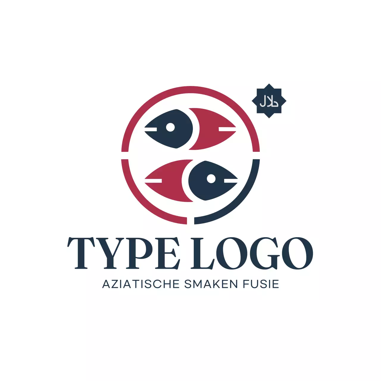 rood modern logo ontwerp