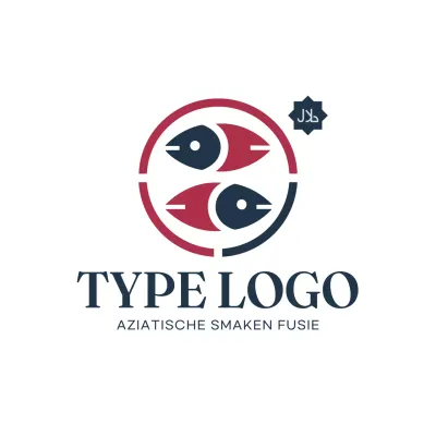 rood modern logo ontwerp