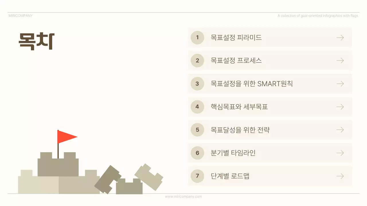 베이지 미니멀 인포그래픽 광고