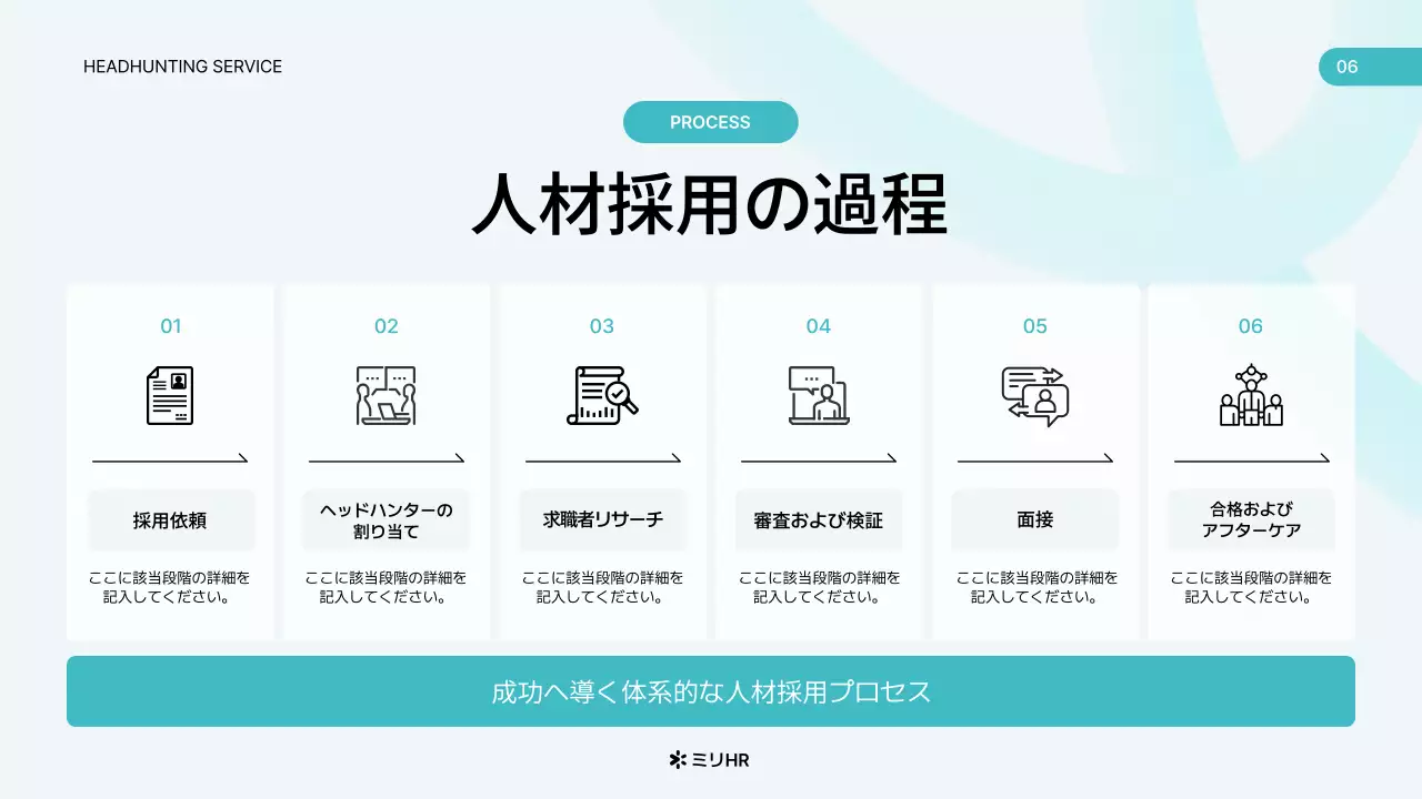 水色 シンプル ビジネス 提案書 プレゼンテーション