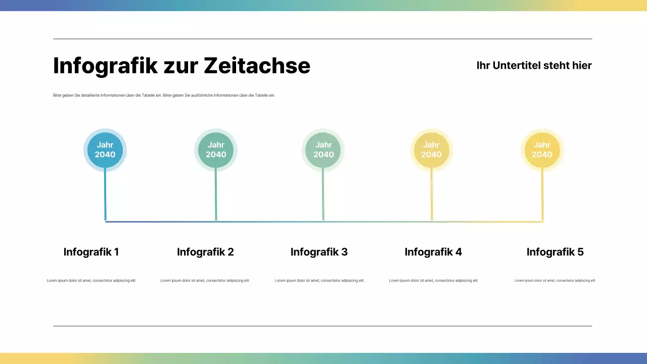 regenbogen moderner infografischer leitfaden