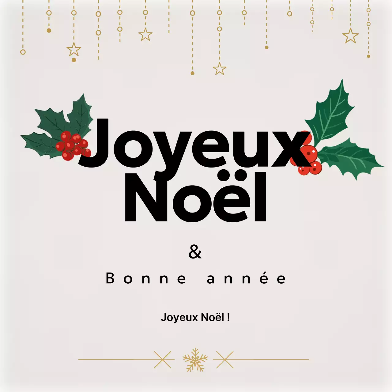 Festivités de Noël simples en ivoire