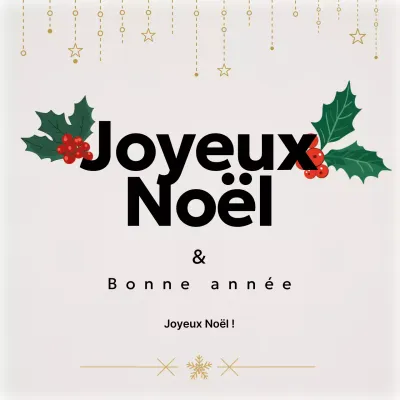 Festivités de Noël simples en ivoire