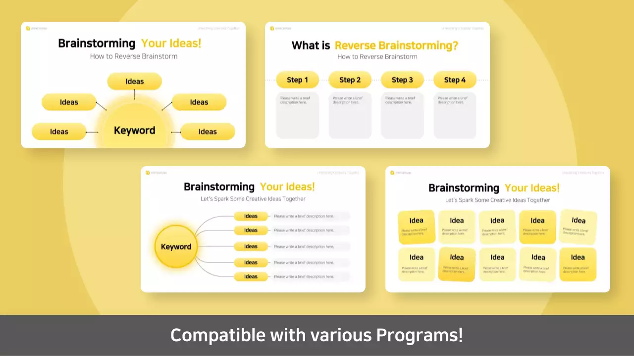 Yellow Modern Brainstorming Presentation