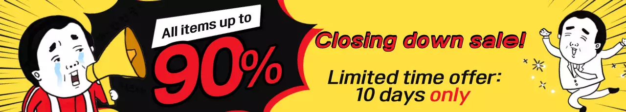 Banner de promoção de venda de quadrinhos amarelos