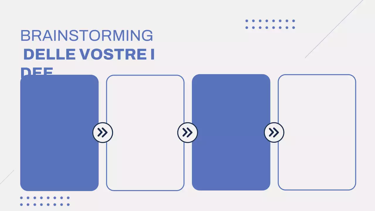 Grigio Blu Moderno Brainstorming Infografica Presentazione