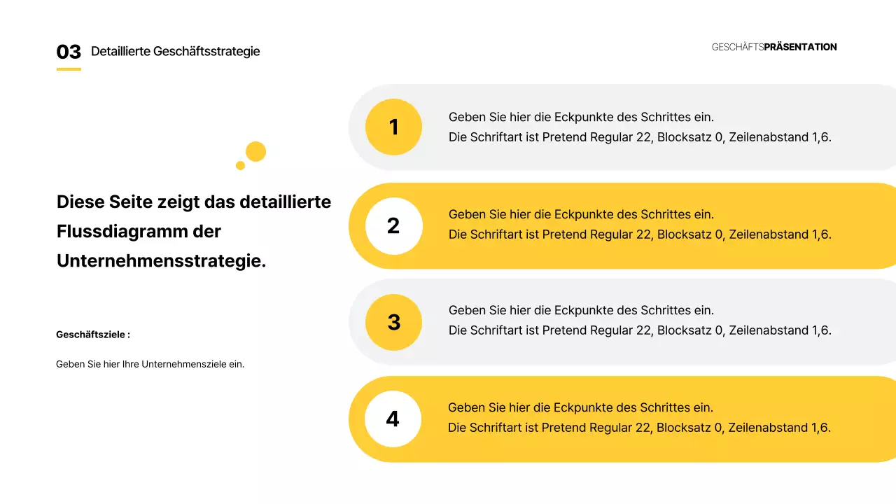 Gelb Grundlegende Geschäftsberichte