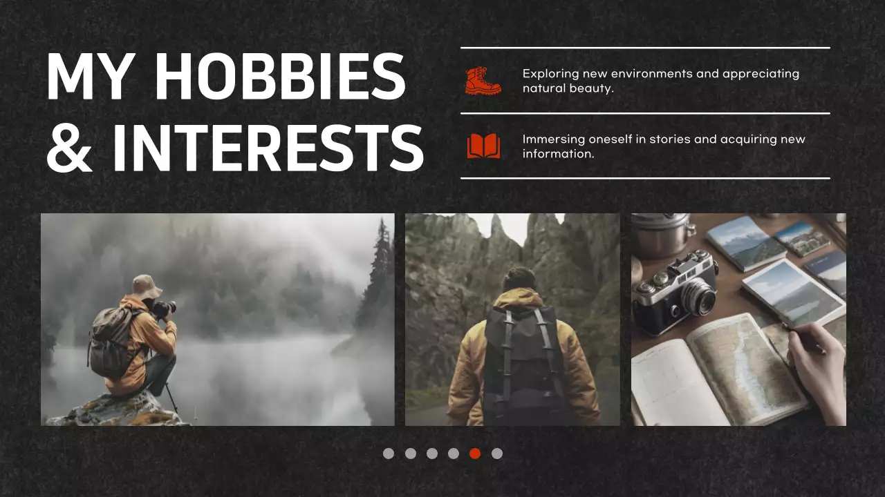 Trình bày danh mục đầu tư hiện đại màu đen