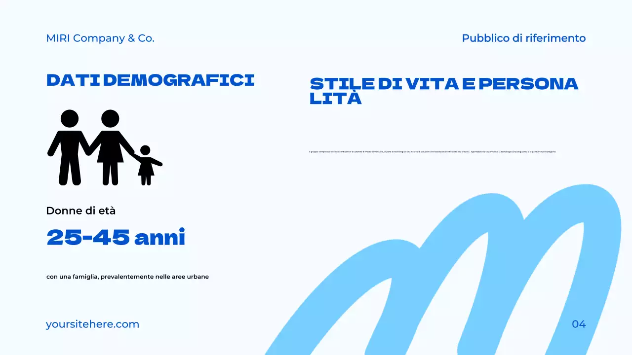 documento di proposta del progetto blu moderno
