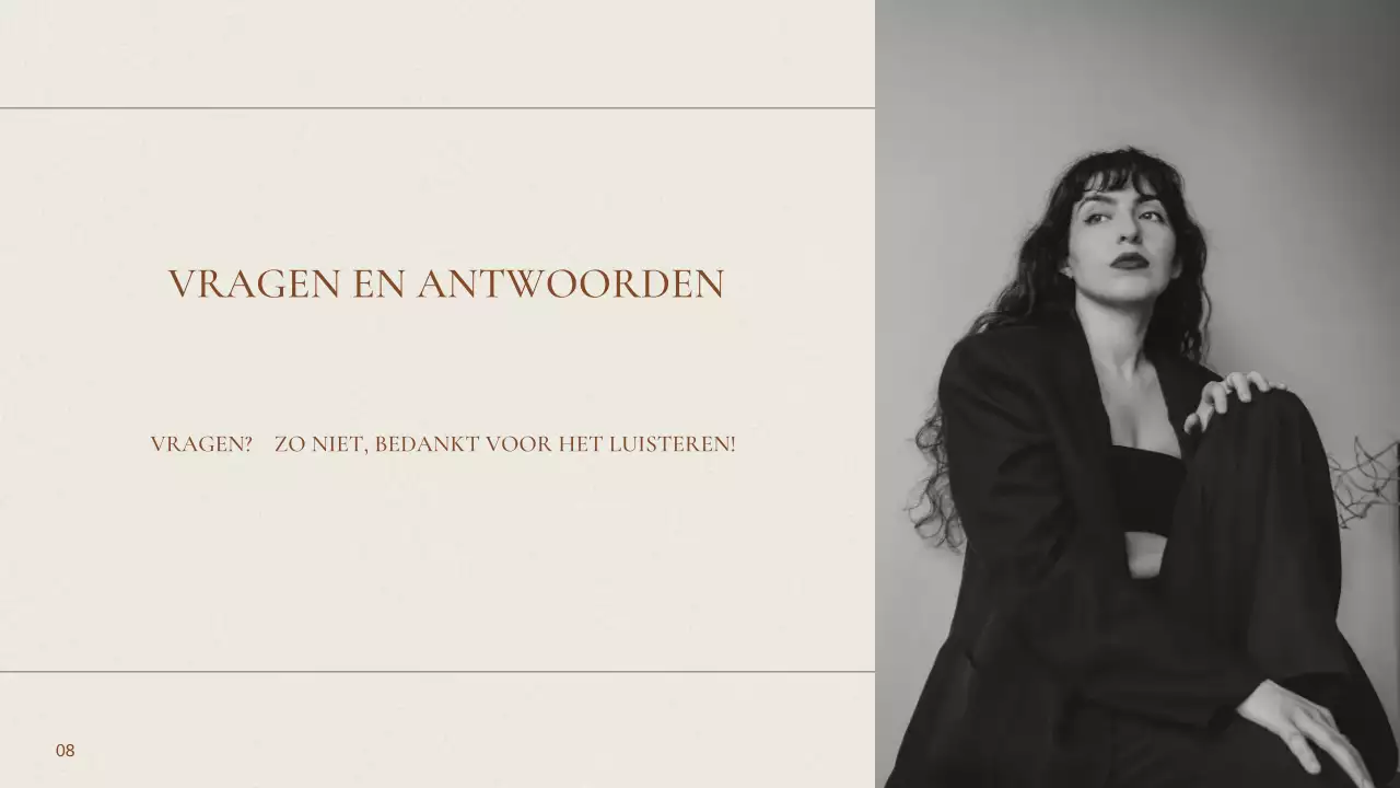 Beige Elegante Over Mij Presentatie