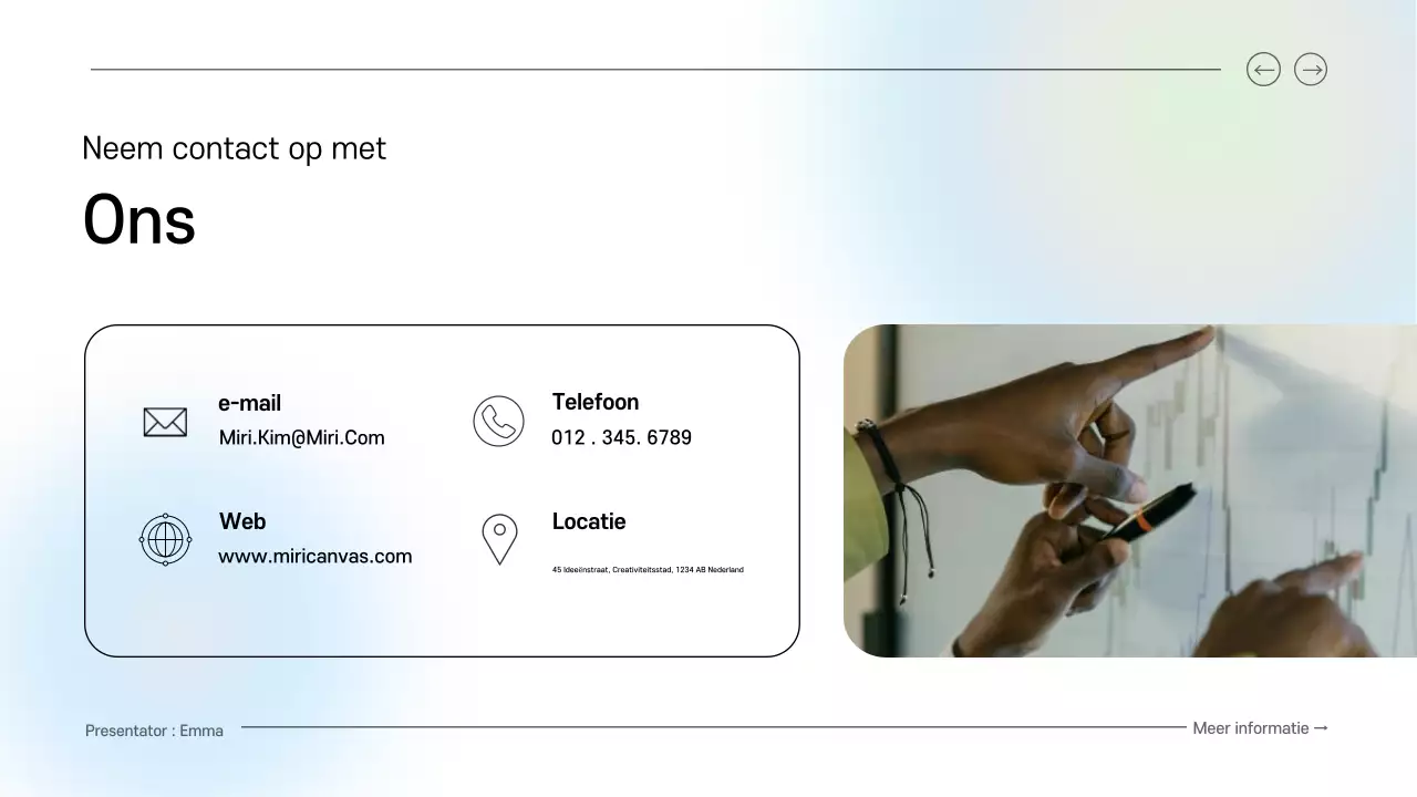 blauw en groen schoon digitale brainstormgids