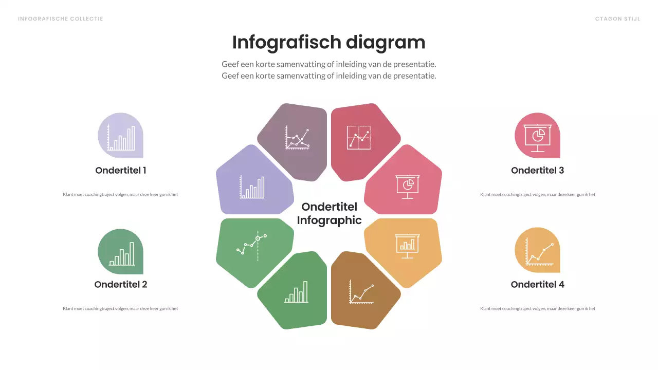 kleurrijke moderne infographic layout