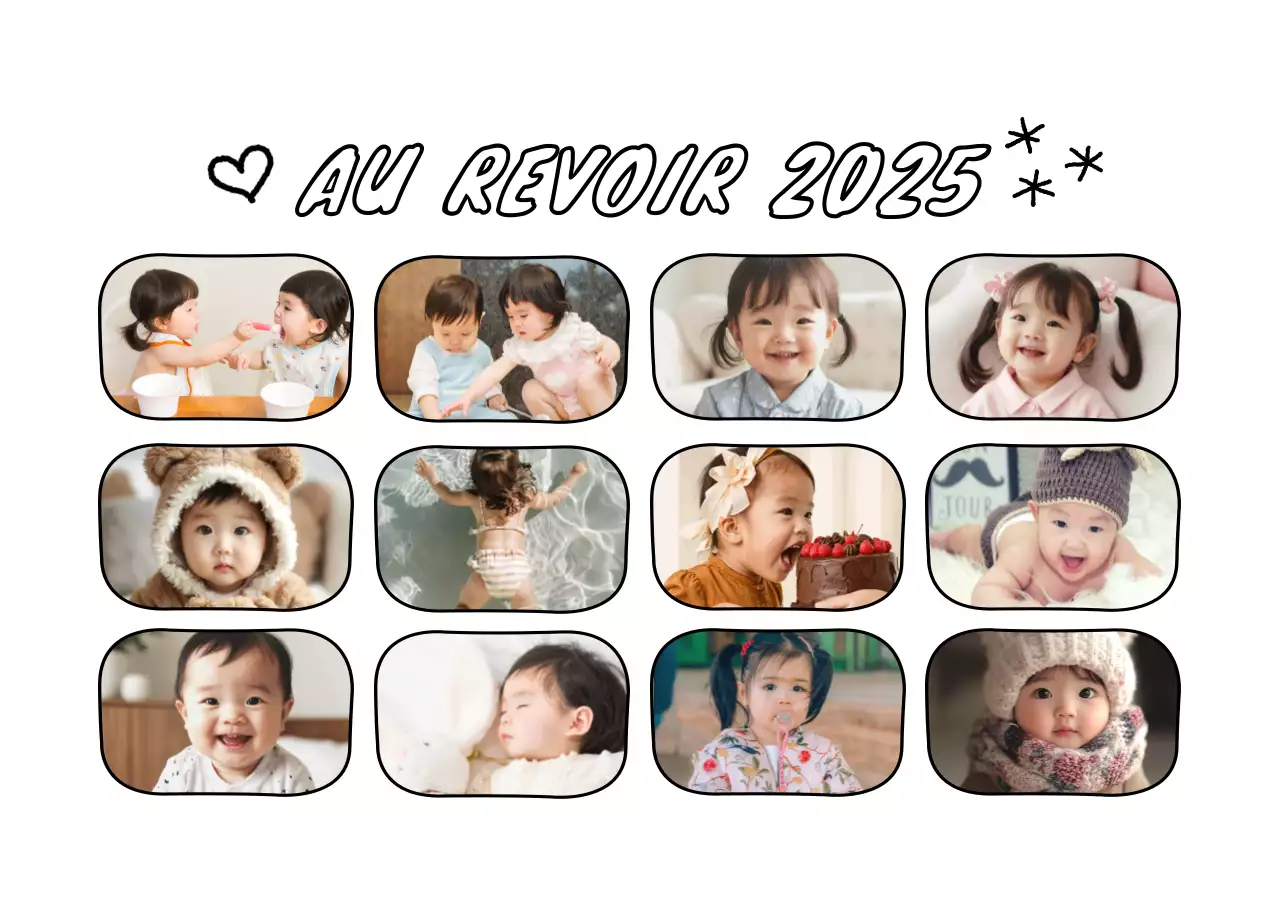 Calendrier photo du Nouvel An