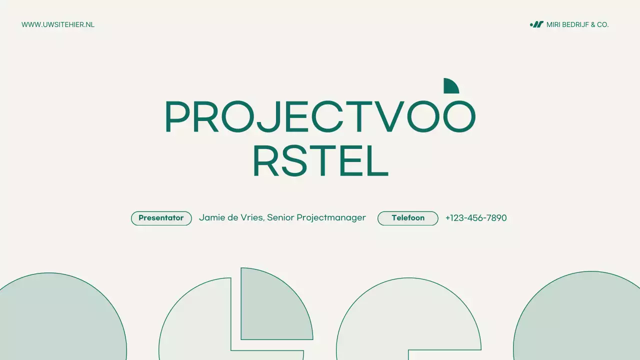 Munt modern projectvoorstel document