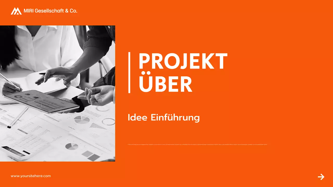 orange modern projektvorschlag präsentation