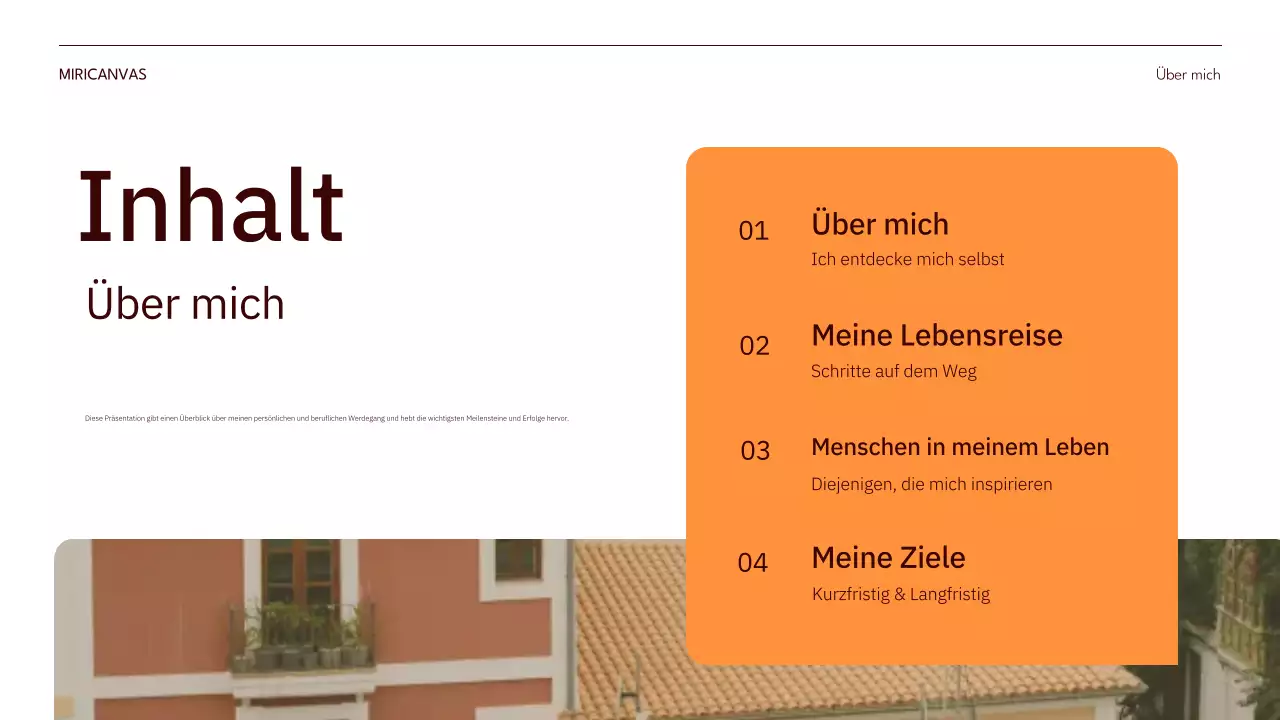 orange modern moderne Selbstdarstellung pitch