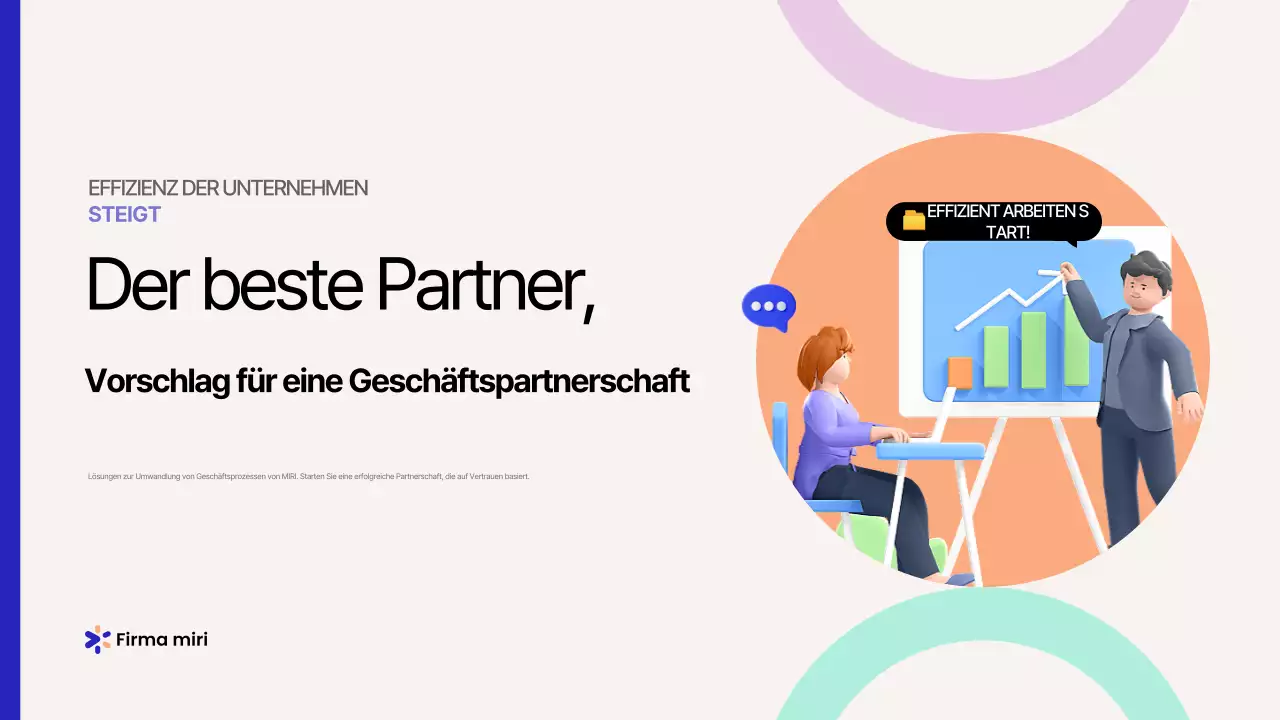 Förderung eines beigefarbenen modernen Geschäftsvorschlags