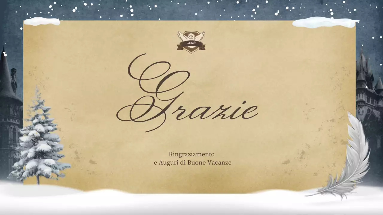 Invito natalizio classico beige