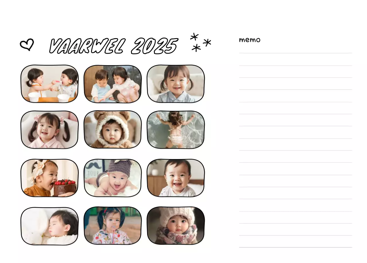 Witte en mooie nieuwjaarsagenda