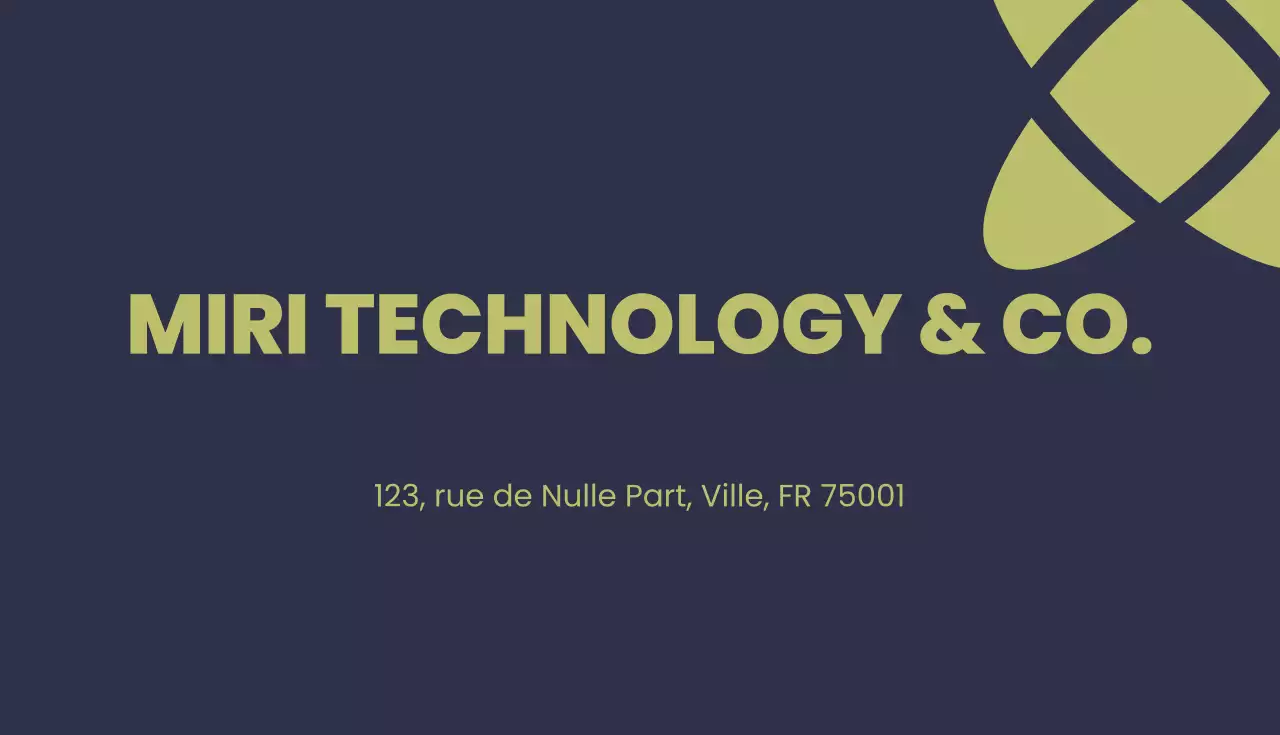 carte de visite moderne sage