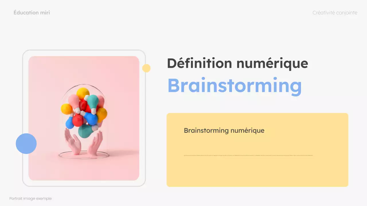 guide de brainstorming moderne menthe et rose, mise en page