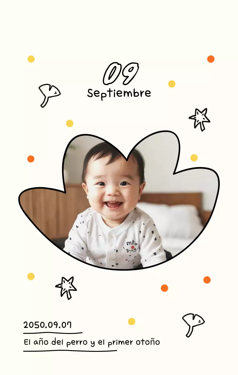 Bonito calendario con fotos de Año Nuevo