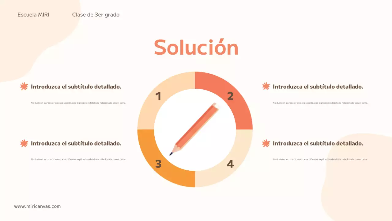 orange trendy education class